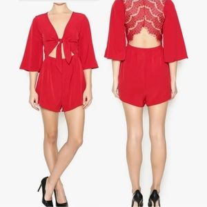 Romper from revolve with a lace back